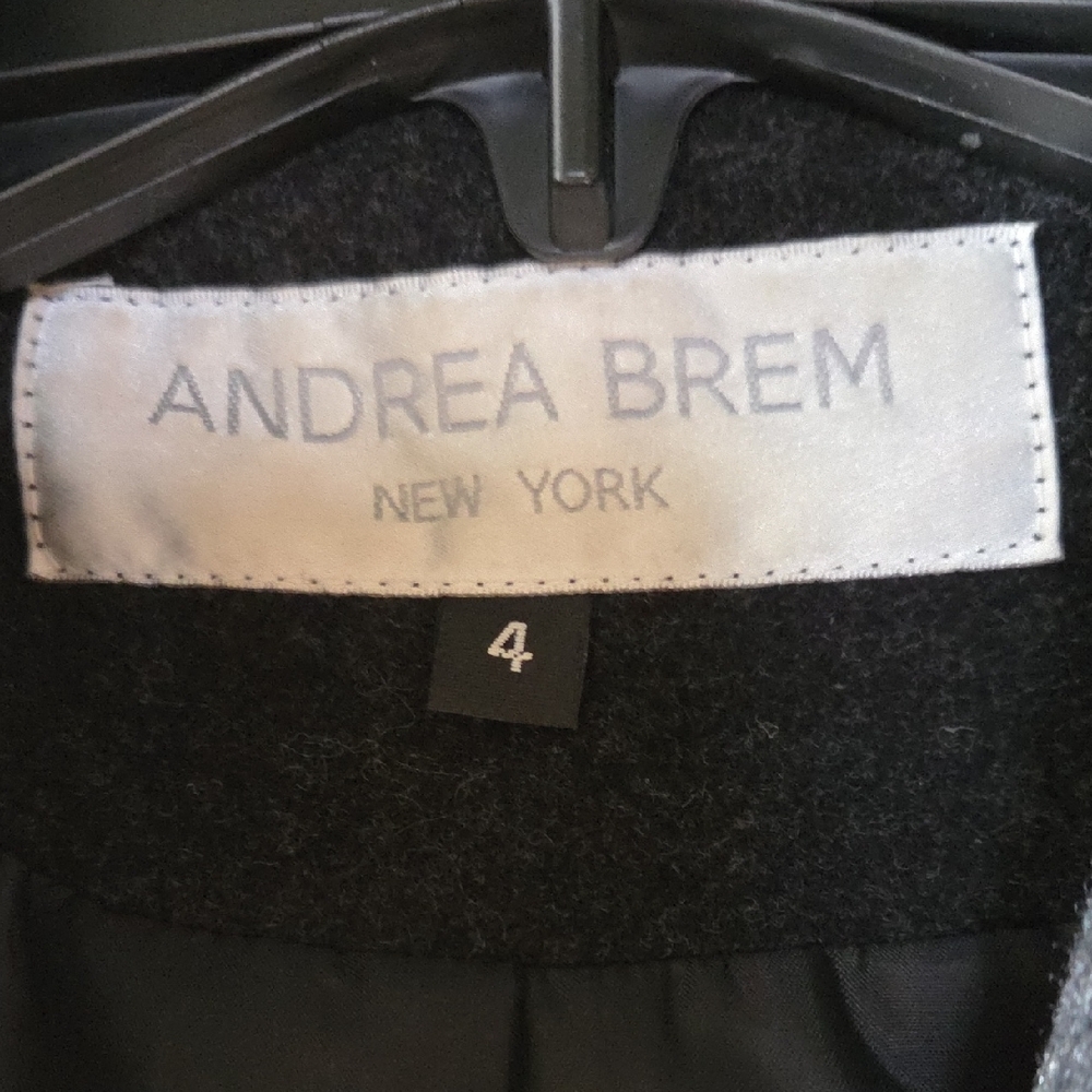 ANDREA BREM floor Length Wool Women's Coat - Picture 3 of 4